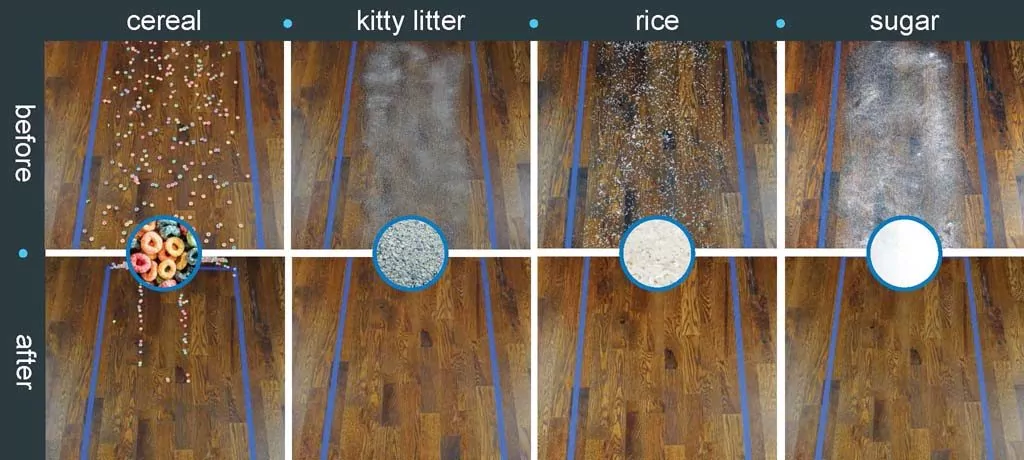 Dyson Ball Animal Compact hardwood floor cleaning tests