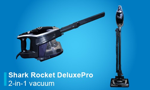 Shark Rocket Deluxe Pro Bagless Corded Multi Flex Blue Vacuum Cleaner UV330 