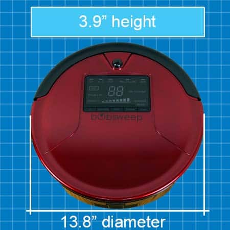 bObsweep PetHair robot vacuum size dimensions review