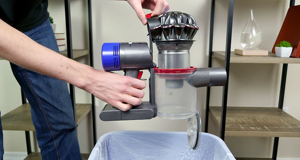 dyson handheld starts and stops