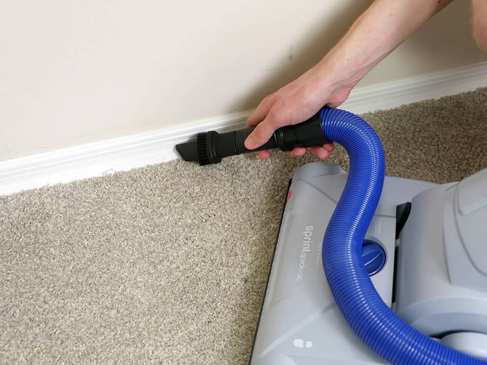 Hoover Sprint crevice tool attached to the hose