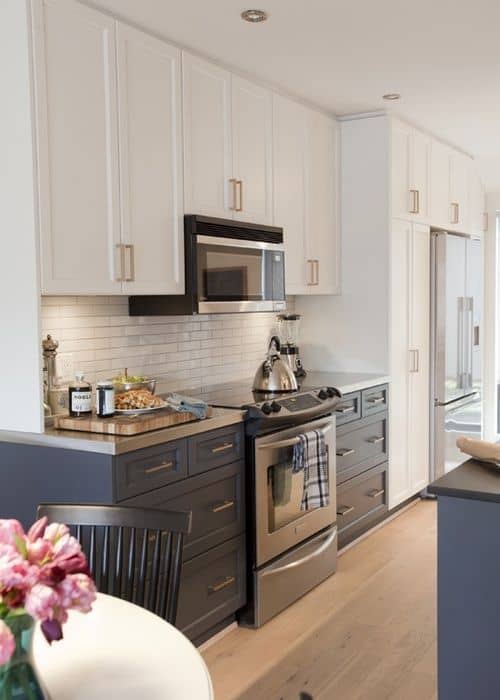Two-tone Cabinetry - design trends 2018