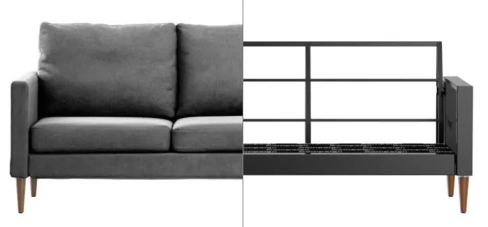 Campaign sofa review frame