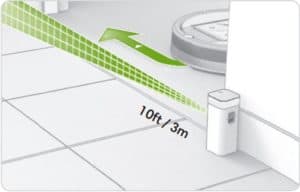 Roomba Standard Mode virtual wall barrier