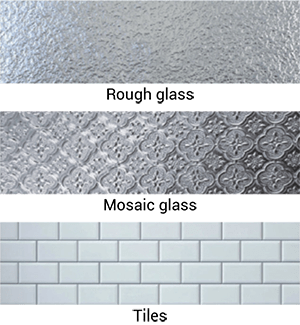 Hobot has the ability to clean rough glass, mosaic glass, tiles, and much more