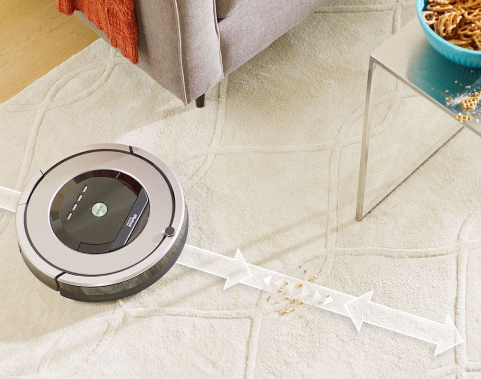 Roomba 860 cleans by detecting dirt and mapping out your house along the way
