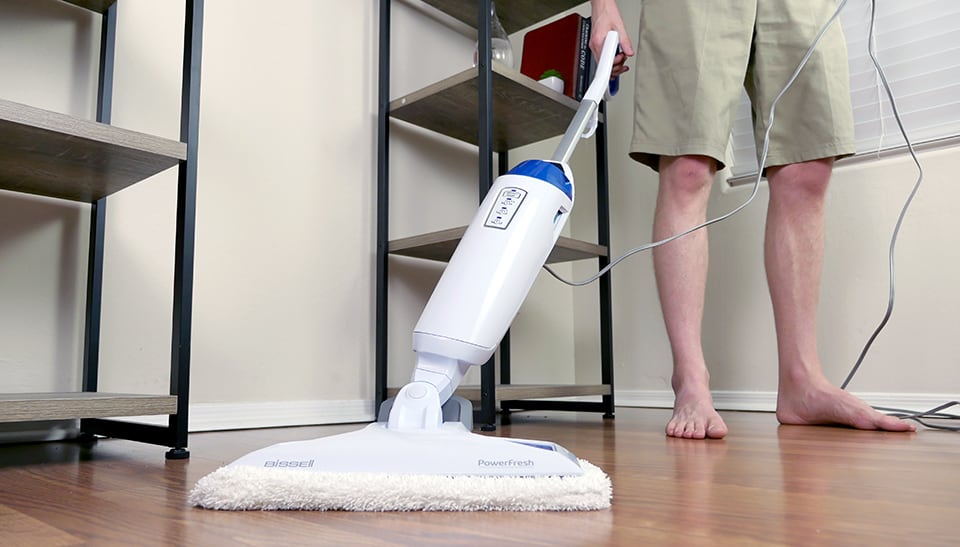 Bissell Power Fresh Pet Steam Mop Hard Floor Steam Cleaner - White