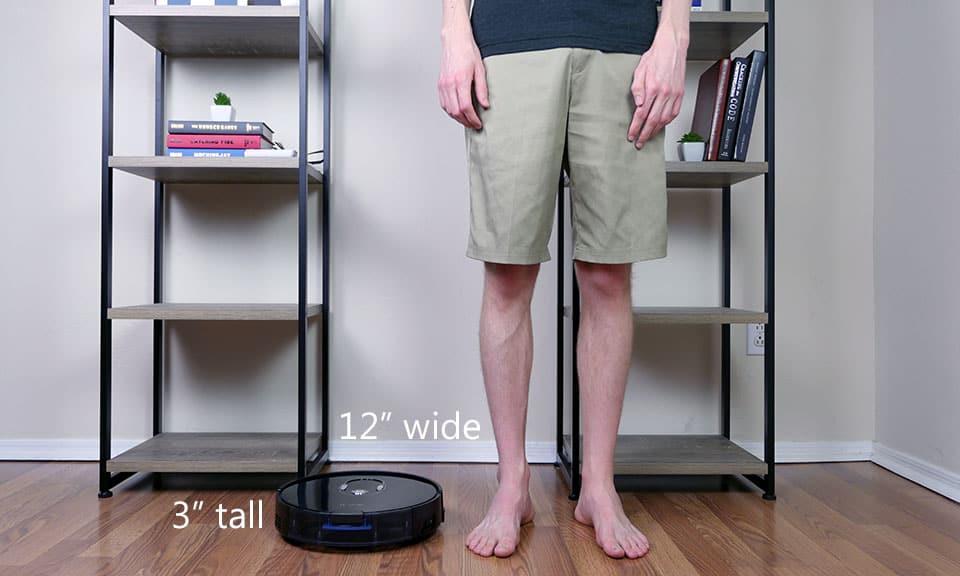 ILIFE A7 robot vacuum size and dimensions