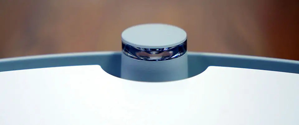 Close up shot of the room scanning sensor on the Xiaowa