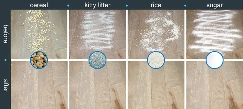 Xiaowa vacuum hardwood cleaning test