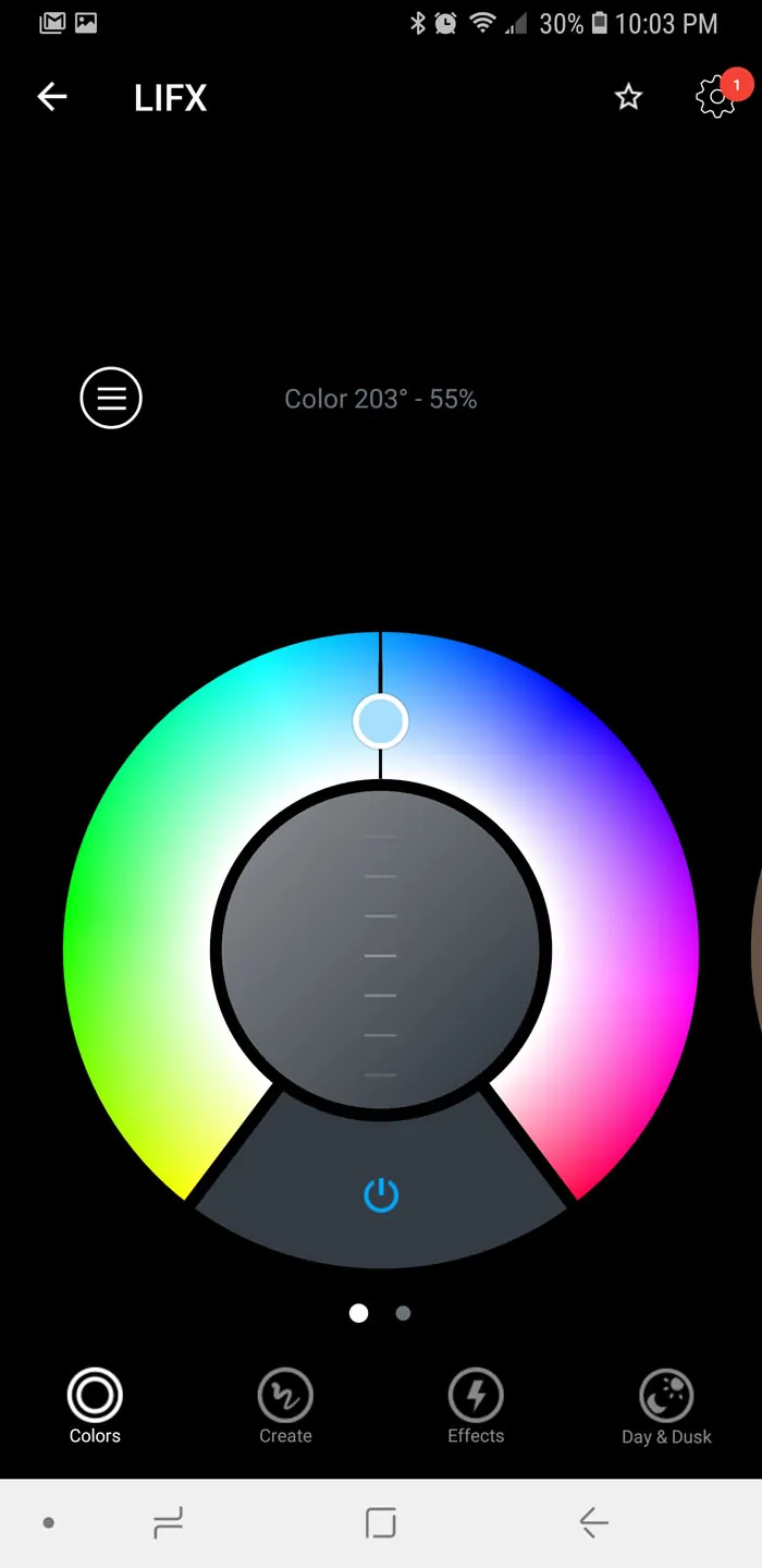 Changing LED colors with LIFX