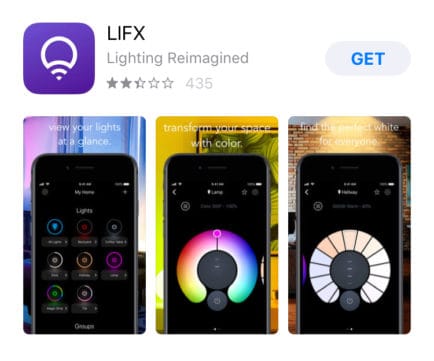 LIFX smart device smartphone app