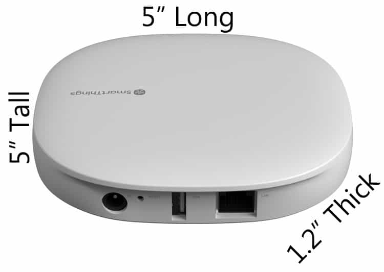 Samsung SmartThings generation 3 dimensions