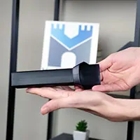Crevice tool included with the Novete handheld vacuum