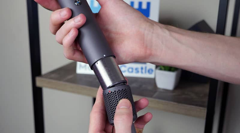 Air in-take on the Dyson hair dryer