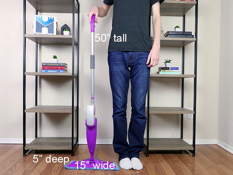 Size and dimensions of the Rejuvenate Spray Mop