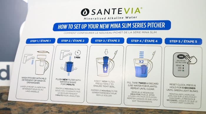 How to setup the Santevia water pitcher