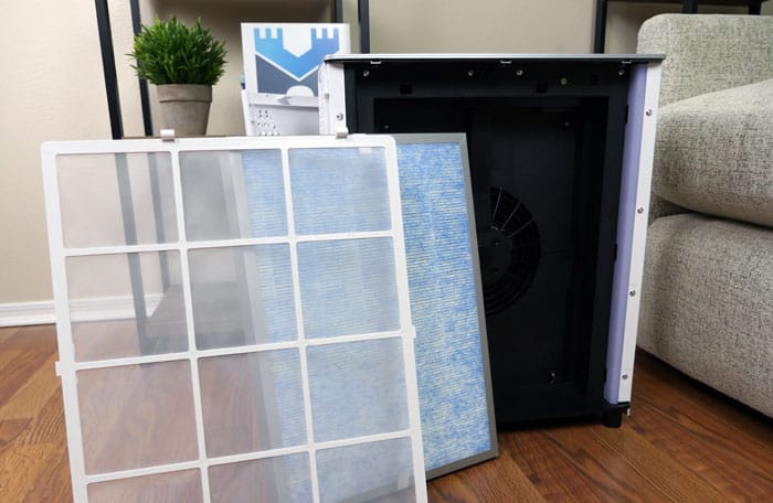 filters on the Elechomes air purifier 