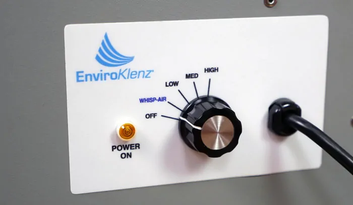 EnviroKlenz air purifier controls