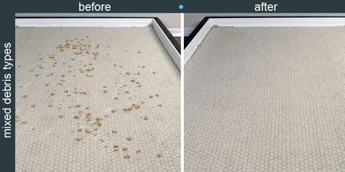 Roborock S6 robot vacuum - low carpet cleaning performance test