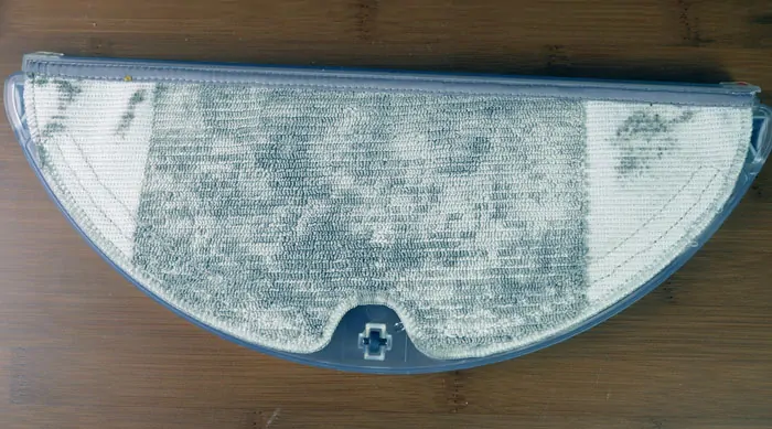 Roborock S6 robot vacuum mopping pad - after use