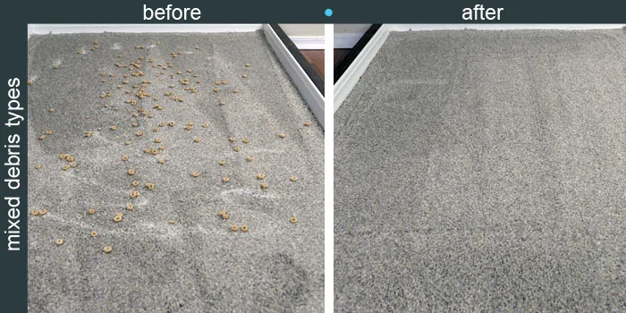 Roborock Xiaowa E2 cleaning performance on high carpet