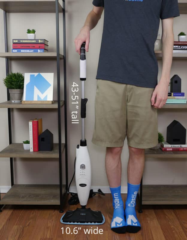 Size of the Comfyer steam mop 