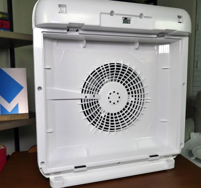 fan blades on the Coway air purifier fan blades on the Coway air purifier