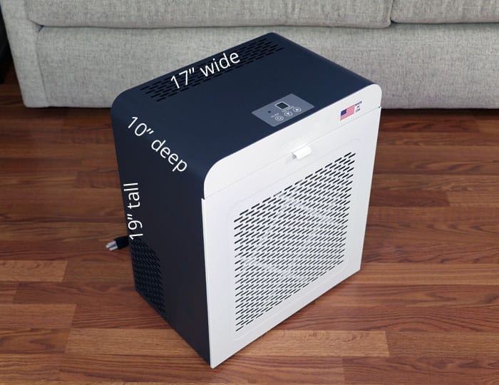 Oransi EJ120 air purifier size and dimensions