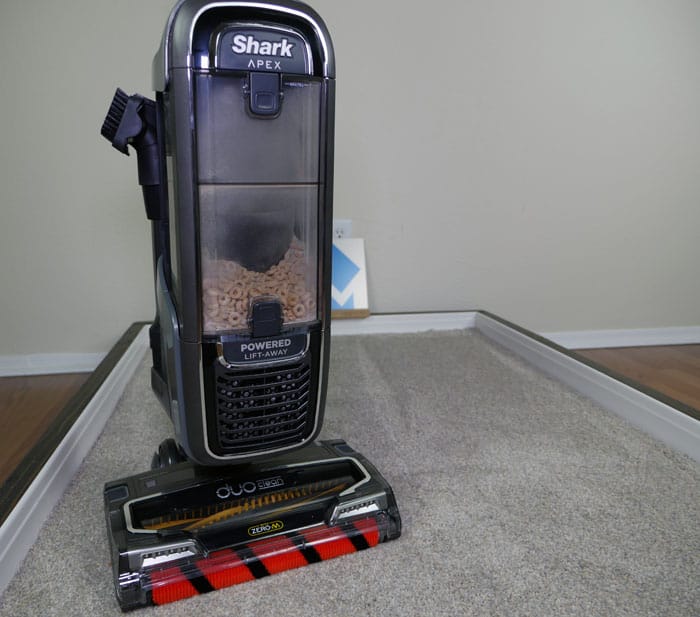 Shark APEX DuoClean cleaning on carpet