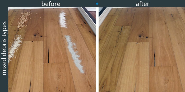 Shark APEX DuoClean hardwood floor cleaning tests