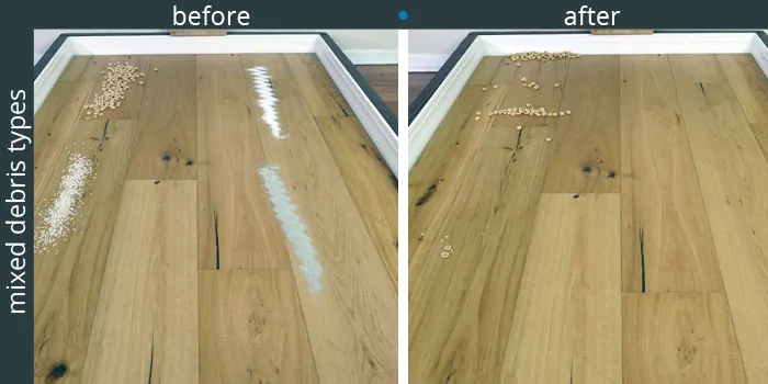 Comfer vacuum hardwood floor cleaning tests