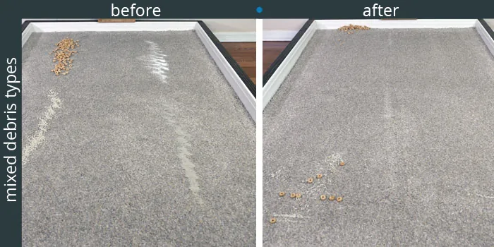 Comfer vacuum high pile carpet cleaning tests