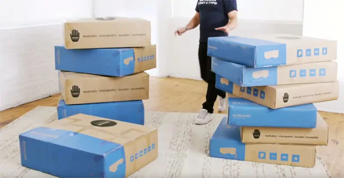 Unopened Lovesac Sactional boxes