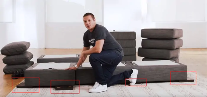 Lovesac Sactional shoes
