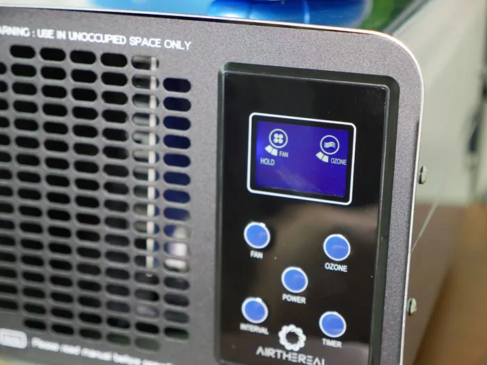 Display on the Airthereal ozone generator