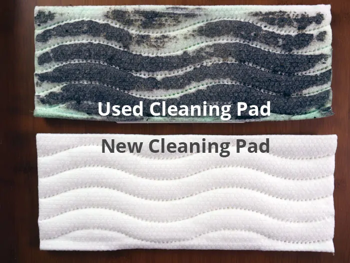 Braava Jet m6 before and after cleaning