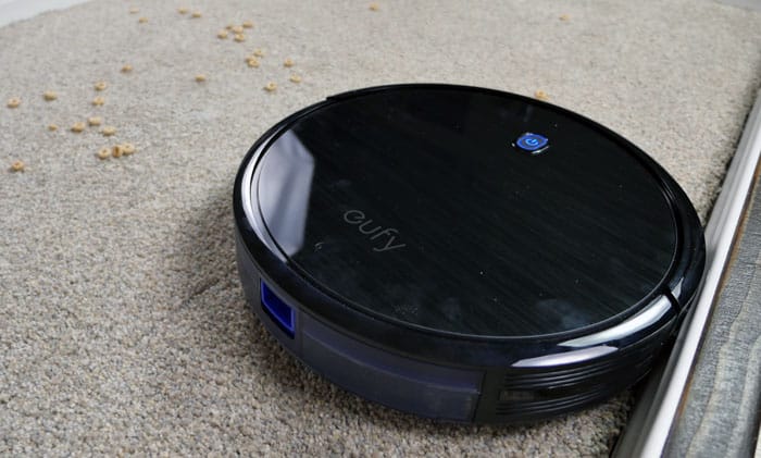 eufy RoboVac 11s cleaning carpets