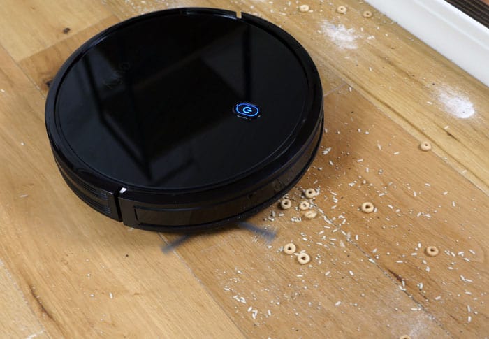 cleaning hardwood floors with the eufy Boost IQ RoboVac 11s