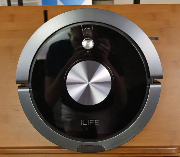 Top view of the iLife A9 robot vacuum
