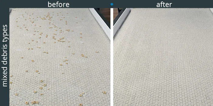 Bagotte cleaning low carpet - testing data