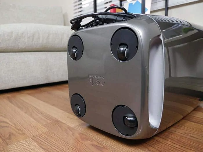 Wheels on the Aeris aair air purifier