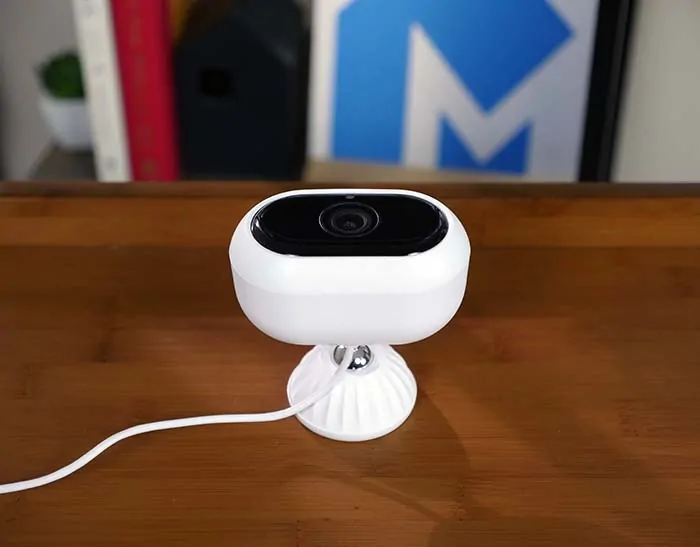 Blurams outdoor pro camera standing straight
