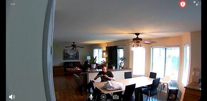 Arlo Pro 1 vdeo feed with some overexposure