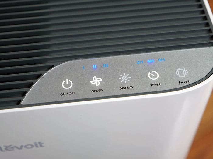 Controls on the Levoit Vital 100 air purifier