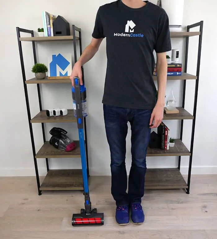 Size of the Levoit stick vacuum