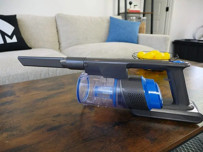 The Levoit in handheld mode