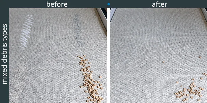 Cleaning low pile carpet with the Levoit vacuum