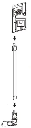 Shark Rocket Pet Pro vacuum assembly
