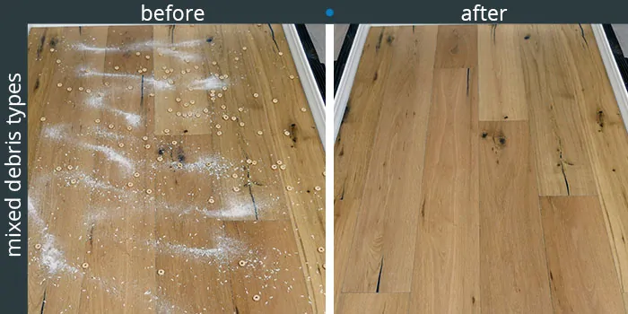 Roborock S6 MaxV hardwood floor cleaning tests